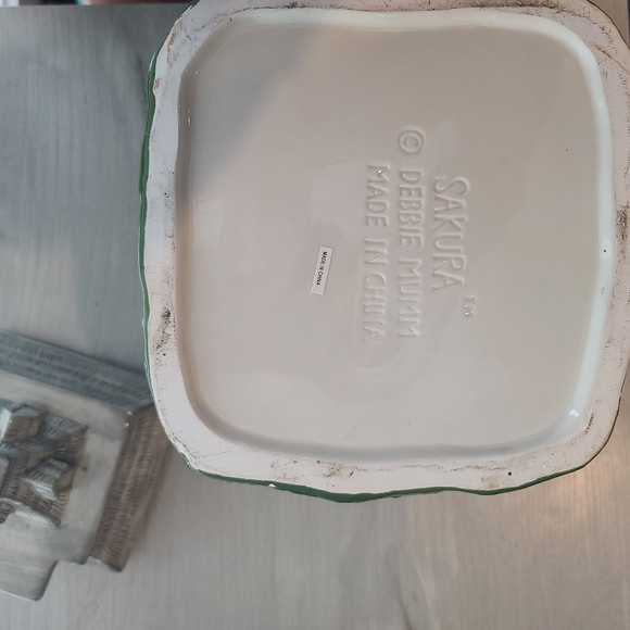 Sakura Debbie Mumm Halloween Cookie Jar Haunted House Ceramic Collectible Ghost - Picture 8 of 13